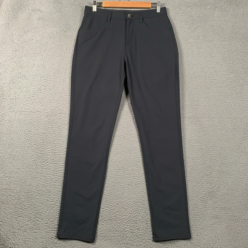 Vuori Meta Pant Mens 30 x 32 Charcoal Grey Performance Travel Chino Slim Stretch